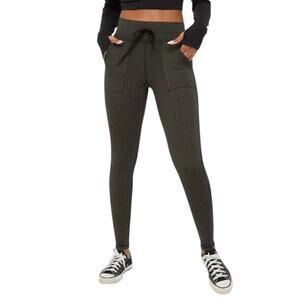 OFFLINE By Aerie Mini Houndstooth Drawcord Legging - Green NWT Size XS